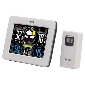 Digital Weather Forecaster with Barometer & Alarm Clock | Deluxe Color