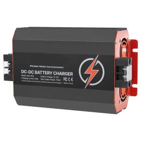12V 60A DC to DC Battery Charger, 750W, On-Board Battery Charger for Lead-Acid, Lithium, AGM, GEL, and Flooded Batteries, Smart Multi-Stage Charg