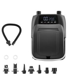 Paddle Board Pump, 20PSI High Pressure, Dual Stage Inflation & Deflation SUP Air Pump with Auto-Off Function and 12V DC Car Connector, Ideal for Infl