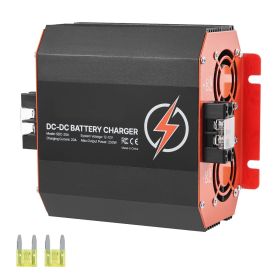 12V 20A DC to DC Battery Charger, 250W, On-Board Battery Charger for Lead-Acid, Lithium, AGM, GEL, and Flooded Batteries, Smart Multi-Stage Charg