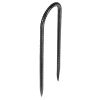 Rebar Stakes, 10-Inch, Heavy-Duty 0.32 in Diameter U Shape, Galvanized Steel Ground Anchors with Chisel Point End & Rust-Resistant Coating, for Garde