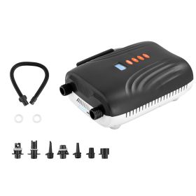 20PSI Paddle Board Pump, Rechargeable Battery-Powered, Dual Stage Inflation & Deflation SUP Air Pump with Auto-Off Function and 12V DC Car Connector,