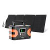 150W Portable Power Station&60W Solar Panel;  FlashFish 45000mAh Solar Generator with 60W 18V ETFE Portable Solar Panel;  Flashfish Foldable Solar Ch