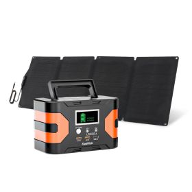 150W Portable Power Station&60W Solar Panel;  FlashFish 45000mAh Solar Generator with 60W 18V ETFE Portable Solar Panel;  Flashfish Foldable Solar Ch