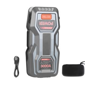 Jump Starter, 3000A Peak, Car Jumper Starter Battery Pack, 12V Portable Lithium Battery Booster, Jump Box Power Bank with 3 Modes Flashlight and Jump