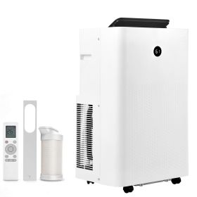 Portable Air Conditioner, 14000 BTU ASHRAE (9800 BTU SACC) 4-in-1 Standing Cooling Ac Unit, LED Touch Panel & Remote Control, 24h Timer, Cooling, Deh