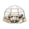 Pop up Bubble Tent, 15 x 13.8 ft Waterproof & UV-Resistant, Clear Camping Tent Shelter, Outdoor Garden Dome Igloo Tents with Windows, 540° Panoramic
