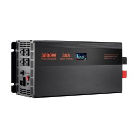 Sump Pump Battery Backup System, 3000W, Auto Switches to Battery Inverter for Continuous Sump Pump Operation, Pure Sine Wave, LCD Display