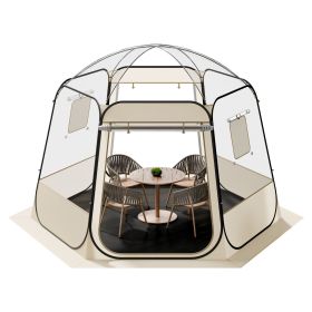 Pop up Bubble Tent, 10 x 9.2 ft Waterproof & UV-Resistant, Clear Camping Tent Shelter, Outdoor Garden Dome Igloo Tents with Windows, 540° Panoramic V