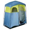 Camping Shower Tent, 2-Room Portable Privacy Tent Changing Room with Shower Bag, Ground Stakes, Ropes, Carry Bag, and Support Poles, 150D Oxford Fabr