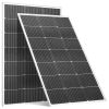 2PCS 100W Monocrystalline Solar Panels, 23% High-Efficiency Mono PV Module with Stable MC4 Output & Aluminum Frame, IP65 Waterproof Solar Panel for C