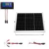20W 12V Solar Panel Battery Charger, Solar Battery Trickle Charger Maintainer with Intelligent MPPT Controller & Adjustable Mount Bracket, IP67 Water