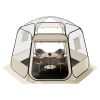 Pop up Bubble Tent, 11 x 10.2 ft Waterproof & UV-Resistant, Clear Camping Tent Shelter, Outdoor Garden Dome Igloo Tents with Windows, 540° Panoramic