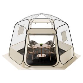 Pop up Bubble Tent, 11 x 10.2 ft Waterproof & UV-Resistant, Clear Camping Tent Shelter, Outdoor Garden Dome Igloo Tents with Windows, 540° Panoramic