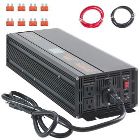2000W Sump Pump Battery Backup with LCD, Automatically Shifts to Inverter Power Ensuring Uninterrupted Operation