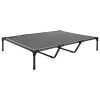 Elevated Dog Bed for Large Dogs, Portable Raised Dog Cot with Steel Metal Frame and Breathable Teslin Mesh, Indoor & Outdoor Pet Cooling Raised Hammo