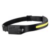 2PCS Rechargeable Headlamp, 350 lumens 230° Wide Beam, 6 Lighting Modes IPX4 Waterproof LED Head Lamp, with Motion Sensor for Camping, Hiking, Runnin