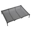 Elevated Dog Bed for Large Dogs, Portable Raised Dog Cot with Steel Metal Frame and Breathable Teslin Mesh, Indoor & Outdoor Pet Cooling Raised Hammo