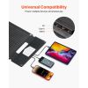 30W Foldable Solar Panel Charger, 16BB N-Type Monocrystalline Solar Panel 24% Efficiency, Ultra-Light Portable with USB-A, USB-A (QC3.0) & Type-C Por