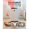 Portable Air Conditioner and Heater Combo, 14000 BTU (9800 BTU SACC) 5-in-1 Standing Cooling Ac Unit, LED Touch Panel & Remote Control, 24h Timer, De