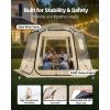 Pop up Bubble Tent, 11 x 10.2 ft Waterproof & UV-Resistant, Clear Camping Tent Shelter, Outdoor Garden Dome Igloo Tents with Windows, 540° Panoramic