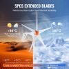 500W Wind Turbine Generator, 12V Wind Turbine Kit, 5-Blade Wind Power Generator with MPPT Controller, Adjustable Windward Direction & 2.5m/s Start Wi