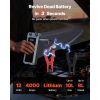 Jump Starter, 4000A Peak, Car Jumper Starter Battery Pack, 12V Portable Lithium Battery Booster, Jump Box Power Bank with 3 Modes Flashlight and Jump