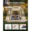 Pop up Bubble Tent, 10 x 9.2 ft Waterproof & UV-Resistant, Clear Camping Tent Shelter, Outdoor Garden Dome Igloo Tents with Windows, 540° Panoramic V