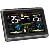 Weather Station Indoor Outdoor, 7.5 in Color Display, Wireless Digital Home Weather Station, with Sensor Atomic Clock Adjustable Backlight Forecast D