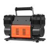 10.6 CFM Heavy Duty Air Compressor, 30s Fast Inflation | Dual-Cylinder Portable Tire Inflator, 12V 150PSI Offroad Air Pump with Adapters for Trucks C