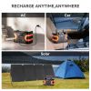 150W Portable Power Station&60W Solar Panel;  FlashFish 45000mAh Solar Generator with 60W 18V ETFE Portable Solar Panel;  Flashfish Foldable Solar Ch