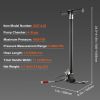 PCP Hand Pump, 4 Stage, 30Mpa 4500 PSI High Pressure PCP Air Rifile Filling Stirrup Pump with Oil-Moisture Filter Pressure Gauge, Stainless Steel for