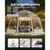 Pop up Bubble Tent, 15 x 13.8 ft Waterproof & UV-Resistant, Clear Camping Tent Shelter, Outdoor Garden Dome Igloo Tents with Windows, 540° Panoramic