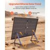 2PCS 400W Bifacial Solar Panels, 16BB N-Type Monocrystalline PV Module 24% Efficiency, IP65 Waterproof Solar Panel with MC4 Output & Aluminum Frame f
