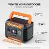 Portable Power Station 300W&Foldable Solar Panel, Li-Ion Battery Bank With AC/USB/DC Outputs, 230.88Wh Solar Generator For Camping with18V/60W Portab
