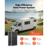 400W 12V Complete Solar Power Kit, 2PCS 200W Monocrystalline Solar Panels + 12.8V 100Ah LiFePO4 Battery + 40A MPPT Charge Controller + 1000W Power In