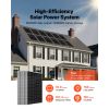 4800W 48V Complete Solar Power Kit, 12*400W Monocrystalline Solar Panels + 51.2V 300Ah LiFePO4 Battery + 48V 10KW Hybrid Inverter, Super High Output