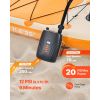 20PSI Paddle Board Pump, Rechargeable Battery-Powered, Dual Stage Inflation & Deflation SUP Air Pump with Auto-Off Function and 12V DC Car Connector,