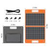 60W 18V Portable Solar Panel;  Flashfish Foldable Solar Charger with 5V USB 18V DC Output Compatible with Portable Generator;  Smartphones;  Tablets