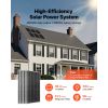 1200W 24V Complete Solar Power Kit, 6*200W Monocrystalline Panels + 25.6V 300Ah LiFePO4 Battery + 60A MPPT Charge Controller + 3KW Power Inverter, Hi