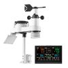 7-in-1 Wireless Weather Station, 7.5-Inch VA Display, Solar Powered Outdoor Sensor, Rain Gauge, Indoor Outdoor for Weather Forecast, Temperature, Hum