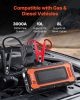 Jump Starter, 3000A Peak, Car Battery Starter Power Pack, Portable Battery Booster with Air Compressor Jumper Cables LCD Display LED Light, Lithium J