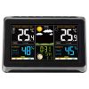 Weather Station Indoor Outdoor, 7.5 in Color Display, Wireless Digital Home Weather Station, with Sensor Atomic Clock Adjustable Backlight Forecast D