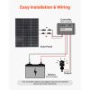 2PCS 100W Bifacial Solar Panels, 23% High-Efficiency N-Type Monocrystalline PV Module with MC4 Output & Aluminum Frame, IP67 Waterproof Solar Panel f