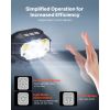2 Pack Headlamps, Bright LED Rechargeable Headlight, Lightweight Head Flashlight with 12 Lighting Modes & Motion Sensor, Adjustable Headband, Head La
