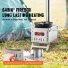 Wood Stove, 80 inch, Stainless Steel Camping Tent Stove, Portable Wood Burning Stove with Chimney Pipes & Gloves, 700in³Firebox Hot Tent Stove for Ou