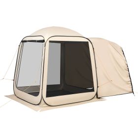 Screen House Tent, 6 x 6 ft, 4-6 Person Pop Up SUV Tailgate Tent, Portable Screened in Canopy with Carry Bag, Netting Sides, for Outdoor