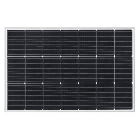 100W Monocrystalline Solar Panel, 23% High-Efficiency Mono PV Module with Stable MC4 Output & Aluminum Frame, IP65 Waterproof Solar Panel Outdoor