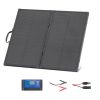 100W Foldable Solar Panel with Frame, 16BB N-Type Portable Monocrystalline Solar Panel Charger 24% Efficiency, IP67 Waterproof Outdoor
