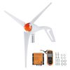500W Wind Turbine Generator with Anemometer, 12V Wind Turbine Kit, 3-Blade Wind Power Generator, MPPT Controller & Adjustable Windward Direction, Sui